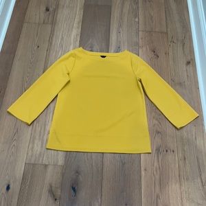Ann Taylor Top in Mustard Yellow